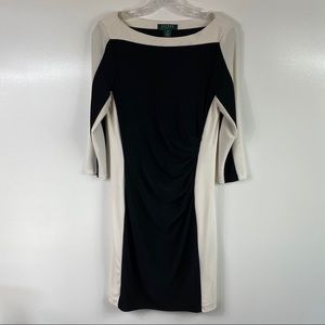 Lauren Ralph Lauren Black & White Dress …